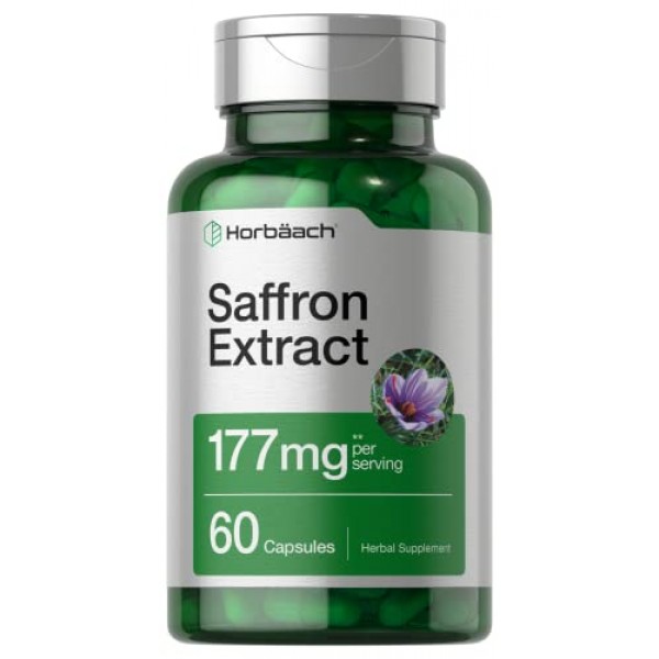 Saffron Extract Capsules | 177 mg 60 Count | Non-GMO, Gluten Free...