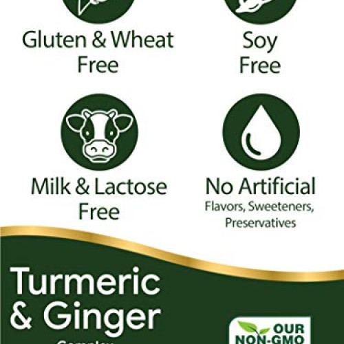 Turmeric & Ginger Supplement 3000 mg | 60 Softgel Pills | Turmeri...