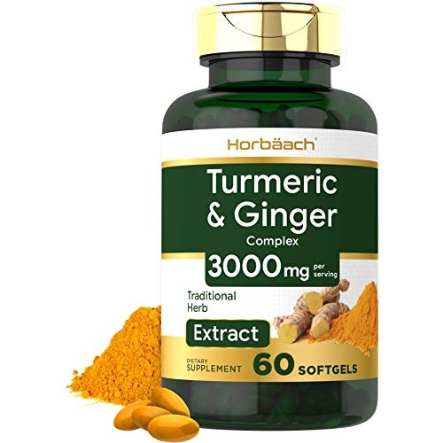 Turmeric & Ginger Supplement 3000 mg | 60 Softgel Pills | Turmeri...