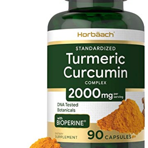 Turmeric Curcumin with Bioperine | 2000 mg 90 Capsules | Non-GMO,...