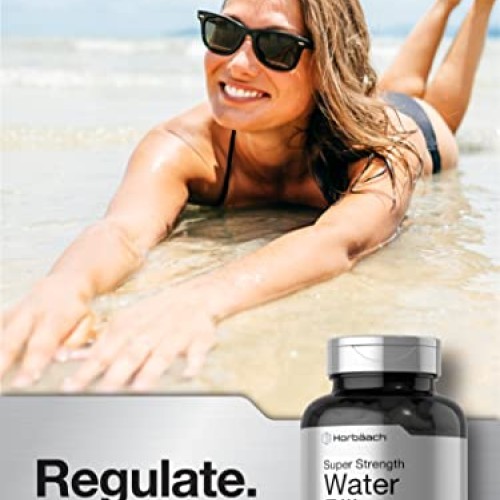 Water Pills | Super Strength | 120 Tablets | Vegetarian, Non-GMO ...