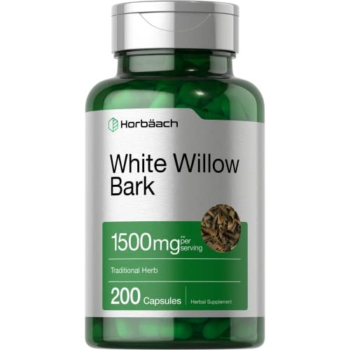 White Willow Bark Capsules | 1500mg | 200 Pills | Max Strength | ...