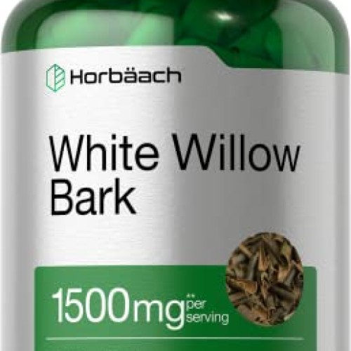 White Willow Bark Capsules | 1500mg | 200 Pills | Max Strength | ...