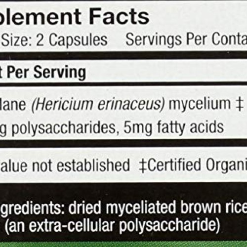 Host Defense, Lions Mane Vegetable Capsules, 60 Count