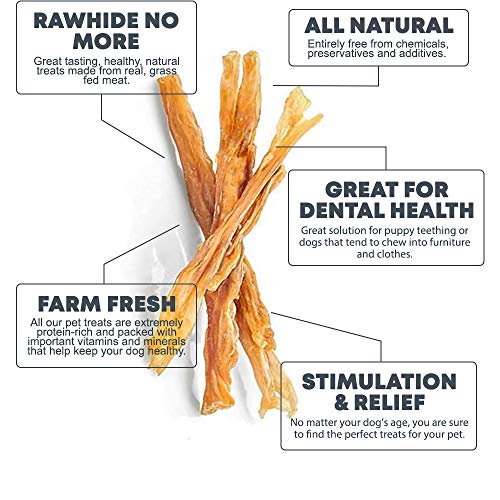 hotspot pets Beef Tendon Chews for Dogs - 8 Inch All Natural, Fre...