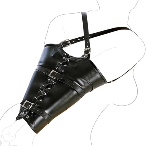 Howinsen BDSM Cross Shoulder Arm Binder BDSM Bondage Sex Leather ...