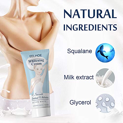 HRLYL 10 Seconds Whitening Cream, Whitening Cream Bleaching Cream...