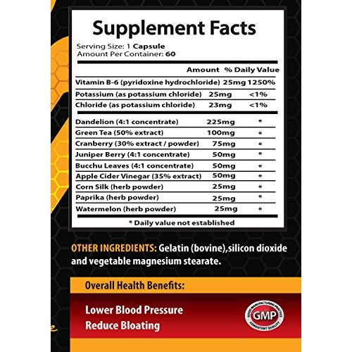 Diuretic Pills - Water Pills Diuretic Formula - Water Pills for...