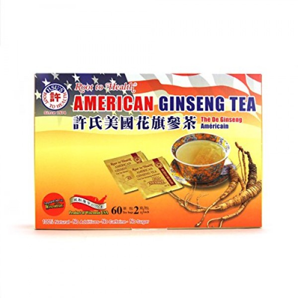 Hsus Ginseng SKU 1039 | American Ginseng Tea, 60ct | Cultivated ...