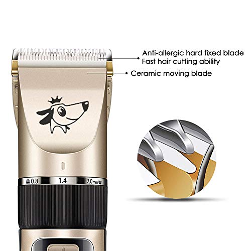 Htovila Pet Grooming Hair Shaver Clipper Rechargeable Low Noise C...