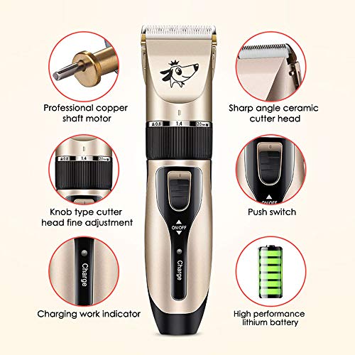 Htovila Pet Grooming Hair Shaver Clipper Rechargeable Low Noise C...
