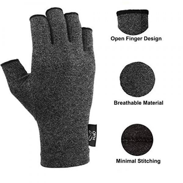 2 Pairs HUAD Arthritis Gloves, Compression Gloves Relieve Pain fr...