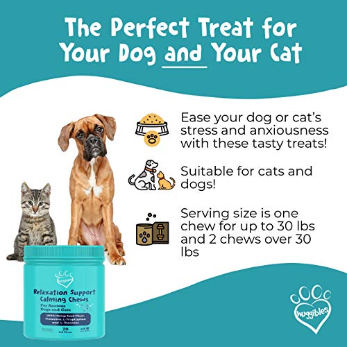 Huggibles Calming Dog Treats for Anxiety & Stress Relief | Suppor...