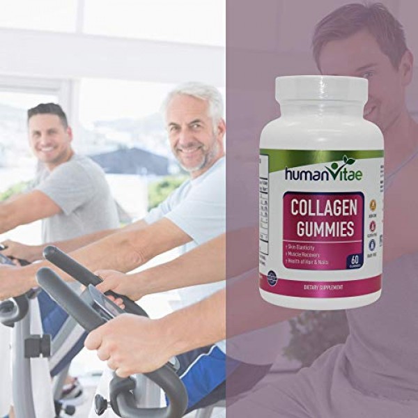Collagen Gummies by Human Vitae - Support Skin Elasticity, Muscle...