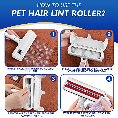 HWKJMY Pet Hair Remover, Dog Hair Remover, Cat Hair Remover, Effi...