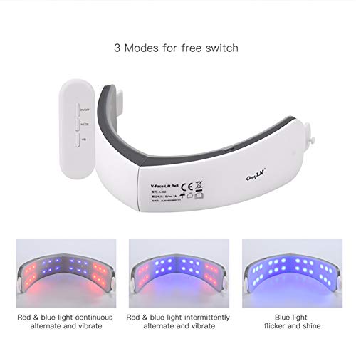 HWZZ Electric V-Shape Slimming Face Massager LED Photon Therapy V...