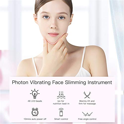 HWZZ Electric V-Shape Slimming Face Massager LED Photon Therapy V...