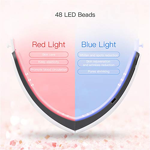 HWZZ Electric V-Shape Slimming Face Massager LED Photon Therapy V...