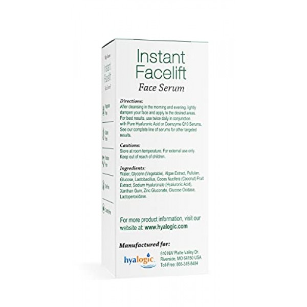 Instant Facelift Serum w/Hyaluronic Acid & Pepha Tight Formula to...