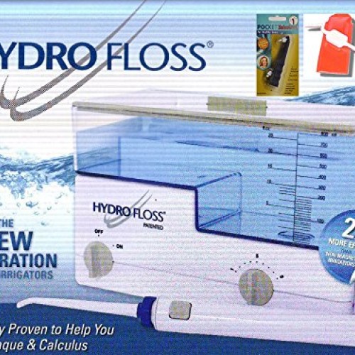 Hydro Floss Oral Irrigator Bundled with Free Pocket SulcaBrush & ...