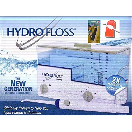 Hydro Floss Oral Irrigator Bundled with Free Pocket SulcaBrush & ...