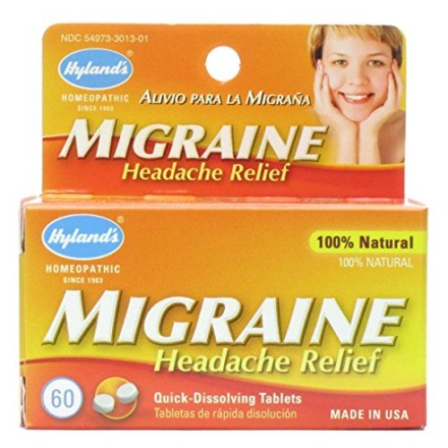 Hylands Homeopathic Migraine Headache Relief Formula, 60 Count