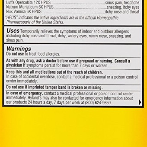 Childrens Allergy Medicine by Hylands 4 Kids Allergy Relief Tabl...