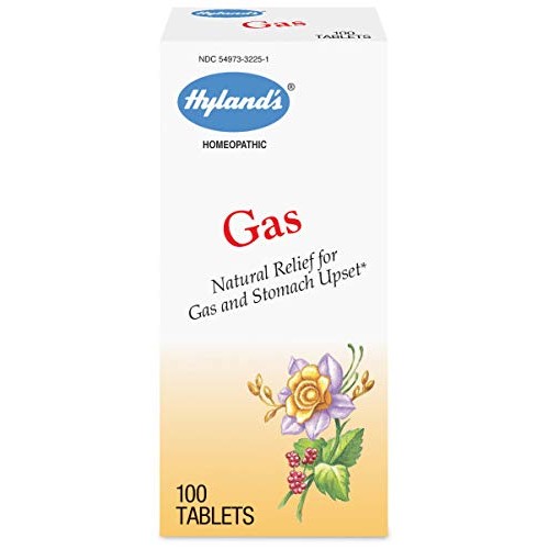 Hyland’s Gas Tablets, Natural Relief of Gas and Stomach Upset, 10...