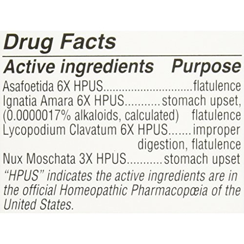 Hyland’s Gas Tablets, Natural Relief of Gas and Stomach Upset, 10...