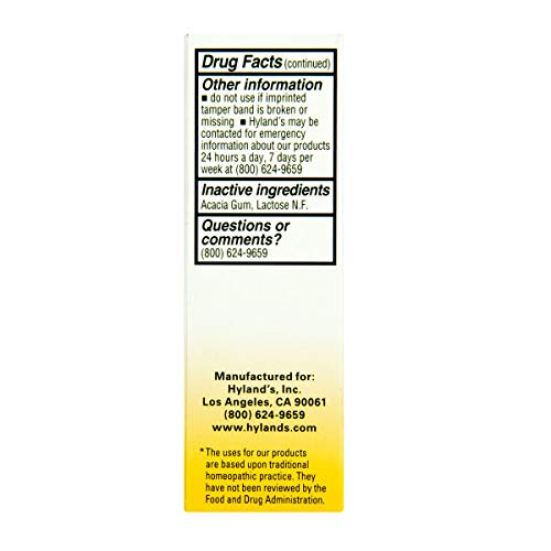 Hyland’s Gas Tablets, Natural Relief of Gas and Stomach Upset, 10...