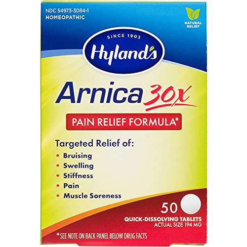 Hylands Arnica Montana 30x Tablets, Natural Relief of Bruises, S...
