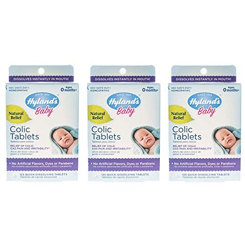 Hylands Baby Colic Tablets, Natural Relief of Colic Gas Pain and...