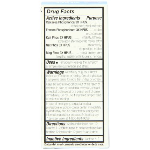 Hylands Nerve Tonic Stress Relief, 100 Tablets Pack of 3
