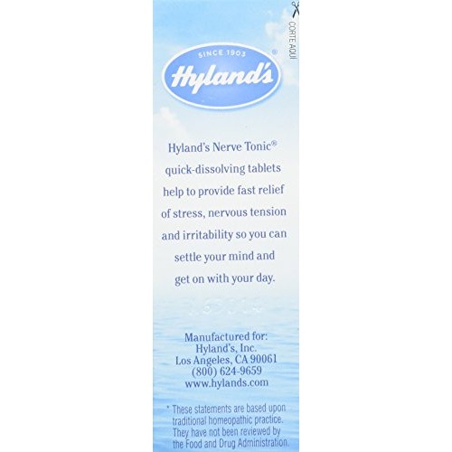 Hylands Nerve Tonic Stress Relief, 100 Tablets Pack of 3