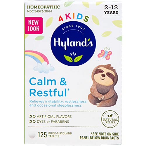 Kids Sleep Aid Tablets, Calm n Restful by Hylands Kids, Natural...