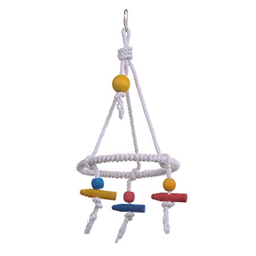 Hypeety Pet Bird Parrot Swing Hanging Toy Parakeet Budgie Cockati...