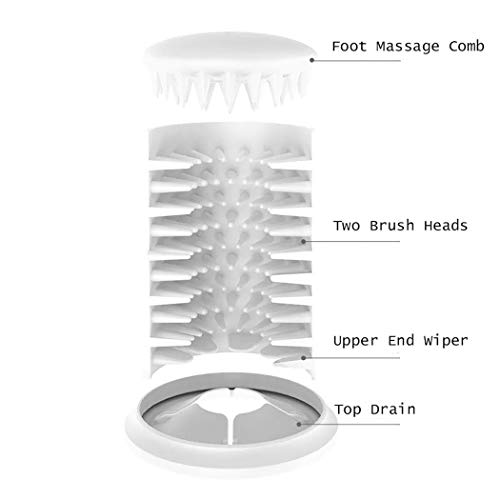 HZR Multi-Function Pet Wash Cup Soft Silicone Cleaning Brush Dog ...