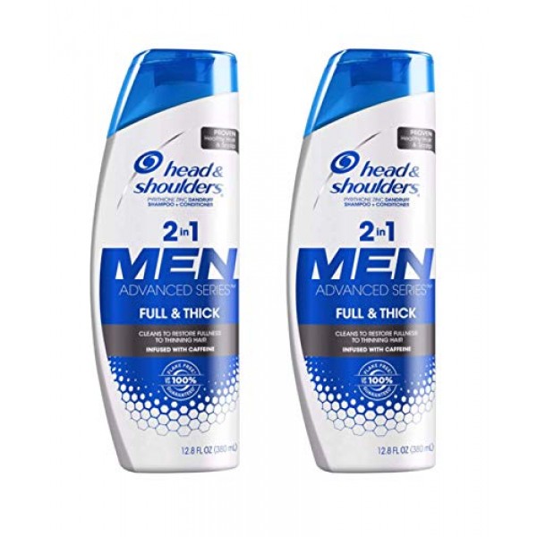 Head & Shoulders For Men - Full & Thick - 2 in 1 Dandruff Shampoo...