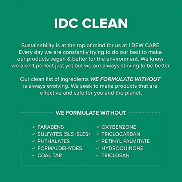 I DEW CARE Juicy Kitten | Purifying Power-Green Face Serum with N...