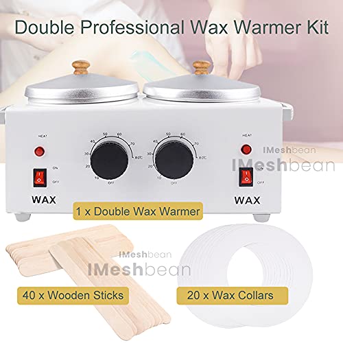 Professional Double Pot Wax Warmer Heater Electric Dual Pro Salon...