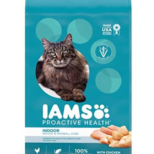 Iams Proactive Health Indoor Weight & Hairball Care Cat Food with...