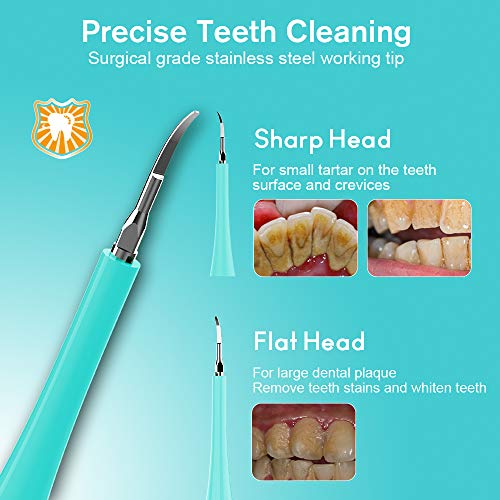 Electric Dental Calculus Remover, Tooth Tartar Scraper Dental Sta...