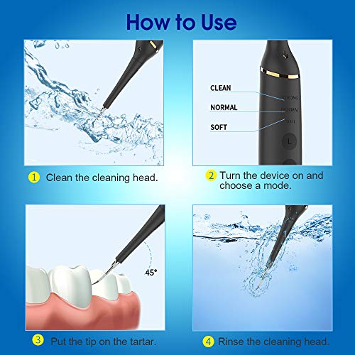 Teeth Calculus Remover, Electric Tartar Scraper Plaque Remover St...