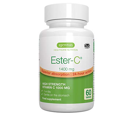 Ester-C 1400mg, High Dose Buffered Vitamin C 1000mg, 24-Hour Immu...