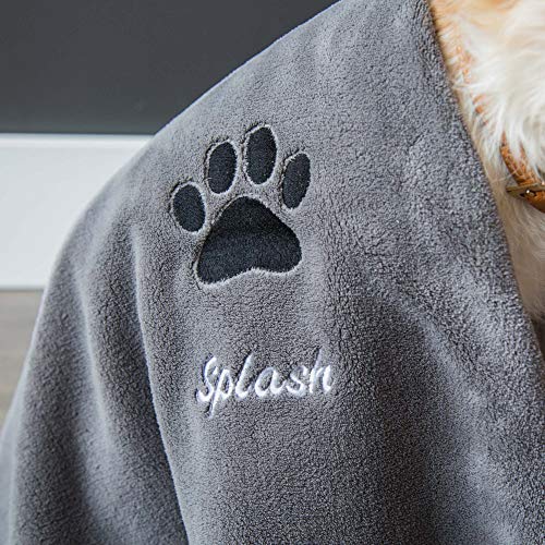 Large Personalized Premium Bath Towel for Dogs - Dry Your Dog wit...