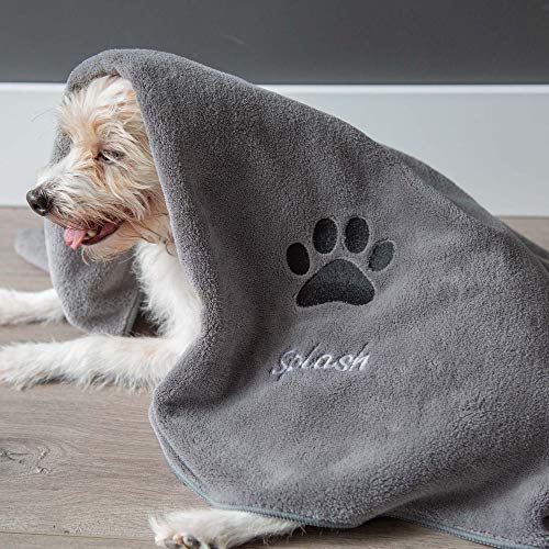 Large Personalized Premium Bath Towel for Dogs - Dry Your Dog wit...