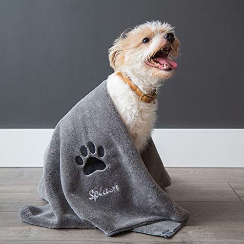Large Personalized Premium Bath Towel for Dogs - Dry Your Dog wit...