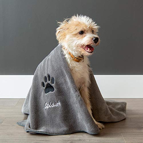 Large Personalized Premium Bath Towel for Dogs - Dry Your Dog wit...