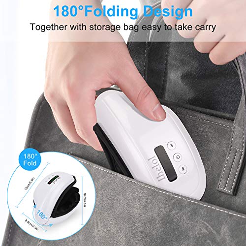 Eye Massager with Heat, Ihelol Bluetooth Music Rechargeable Eye M...