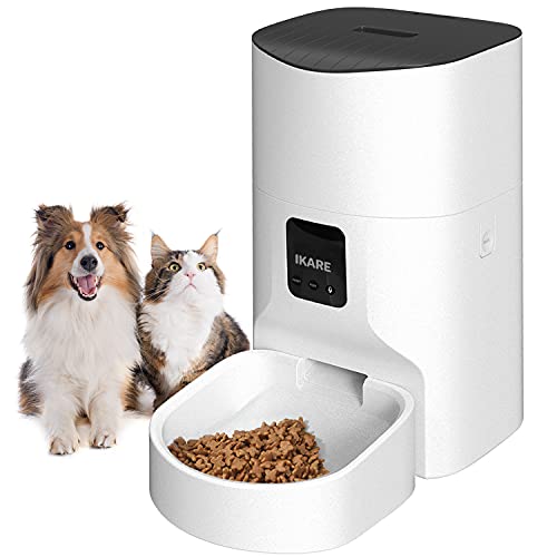 IKARE Automatic Pet Feeder, 9L Auto Dog& Cat Food Dispenser Smart...